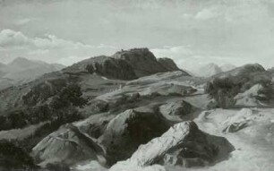 Blick von Olevano auf Civitella
