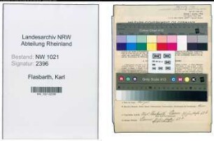 Entnazifizierung Karl Flasbarth , geb. 24.07.1880 (Polstermeister)