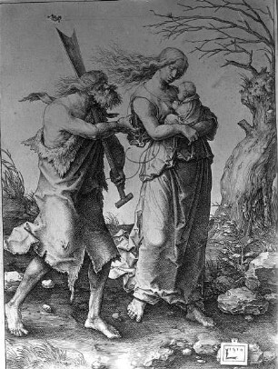 Adam und Eva nach der Vertreibung aus dem Paradies