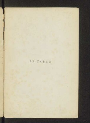 Le Tabac des colonies néerlandaises