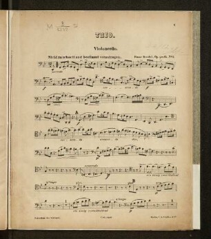 Trio. Violoncello.