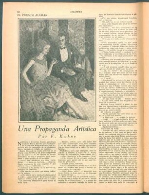 Una propaganda artística : El cuento alemán