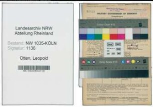 Entnazifizierung Leopold Otten , geb. 22.07.1906 (Buchhalter)
