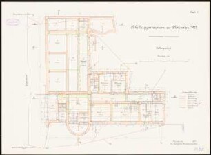 Schillergymnasium, Münster: Grundriss Keller 1:100