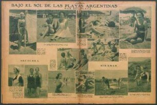 Bajo el sol de las playas argentinas [Fotografías] : Mar del Plata [y] Necochea [y] Miramar