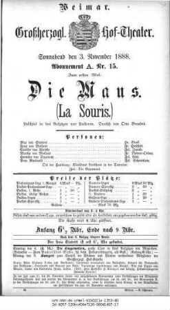 Die Maus (La Souris)