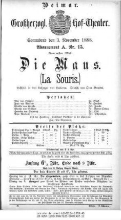 Die Maus (La Souris)