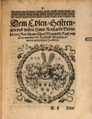 ... Tractat Der Mechanischen Instrumenten Levini Hulsii, 3. Beschreibung und Unterricht deß Jobst Burgi Proportional Circkels, dardurch mit sonderlichem vorthail ein jegliche Rechte oder Circkel lini, alle fläche, Landcarte[n], augenscheinen, Vestungen, Gebew, ein Kugel mit den fünff regularibus, auch alle irregularia corpora, &c. bequemlich können zerthailt, zerschnitten, verwandelt, vergrössert und verjüngert werden