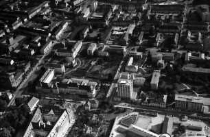 Freiburg: St. Josefskrankenhaus und Institutviertel, von Norden