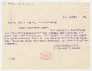 Brief an Fritz Meyer : 28.04.1919