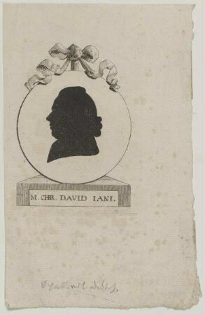 Bildnis des Chr. David Iani