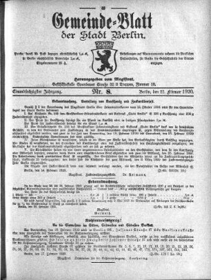 1920,8: Nr. 8, 22. Februar 1920