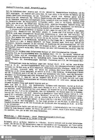 Inhaftierte und Angeklagte