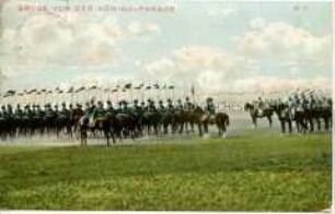 Kavallerie bei einer Königsparade