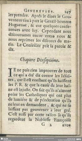 Chapitre Dixseptieme