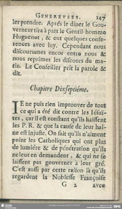 Chapitre Dixseptieme