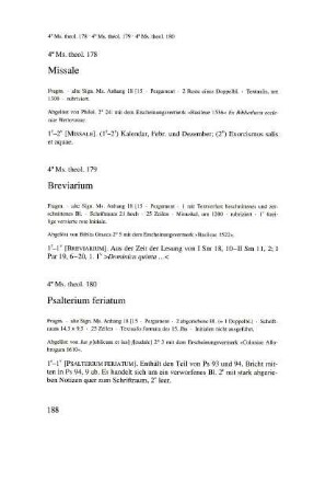 4° Ms. theol. 180 - 189