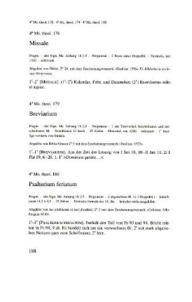 4° Ms. theol. 180 - 189