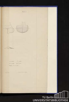 Blatt I. Kreuzer-Korvette "Problem". Konstruktionsriss. Masstab=1:333 1/3