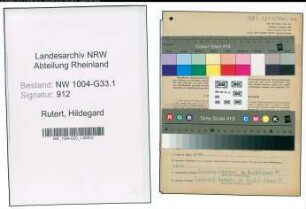 Entnazifizierung Hildegard Rutert , geb. 22.12.1919 (Lehrerin)