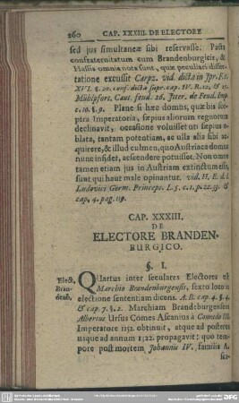 Cap. XXXIII. De Electore Brandenburgico