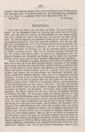 409-412 Aphorismen