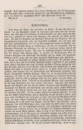 409-412 Aphorismen