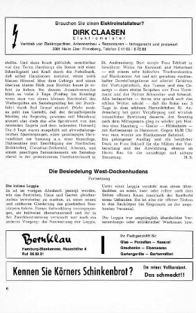 Die Besiedelung des West-Dockenhudens