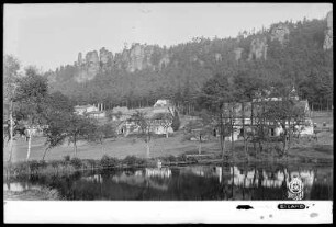 Böhmische Schweiz, Blick auf Eiland (Ostrov u Tisé)