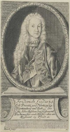 Bildnis des Friderich Ludwig zu Württenberg und Teck