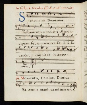 70v - 71r Statuit ei Dominus testamentum pacis