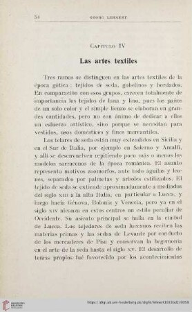 Capitulo 4 -Las artes textiles