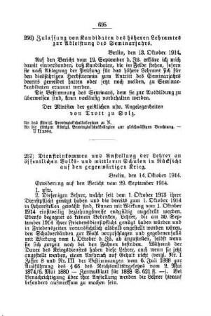 Zulassung von Kandidaten des höheren Lehramtes zur Ableistung des Seminarjahres : [C. Allgemeine Angelegenheiten der Unterrichtsanstalten]