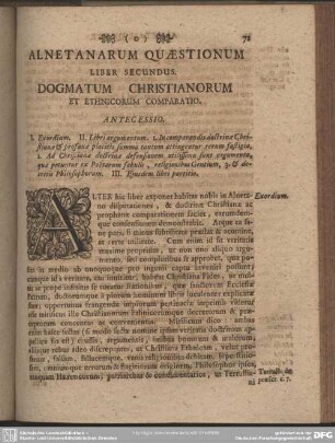 Liber Secundus. Dogmatum Christianorum Et Ethnicorum Comparatio