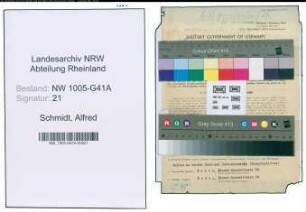 Entnazifizierung Alfred Schmidt , geb. 17.11.1897 (Polizeibeamter)