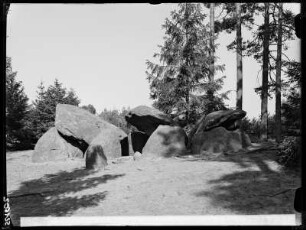 Truppenübungsplatz Bergen. Sieben Steinhäuser bei Südbostel in der Lüneburger Heide
