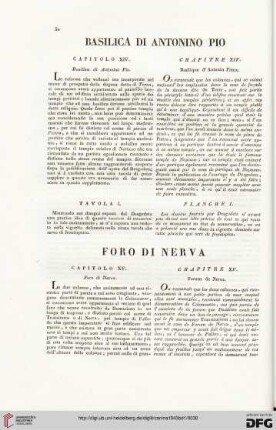 Capitolo XV: Foro di Nerva / Chapitre XV: Forum de Nerva