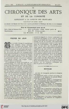 Nr. 26 (29 Juillet)
