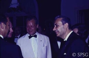 Berlin, Schloss Charlottenburg, Willy Brandt und Aldo Moro, italienischer Ministerpräsident.