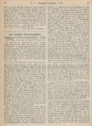211-213 Zur deutschen Literaturgeschichte