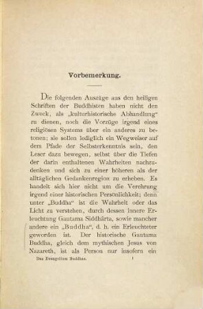 Die Religionslehre der Buddhisten : aus dem "Evangelium Buddhas"