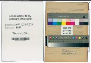 Entnazifizierung Otto Tiemann , geb. 02.03.1906 (Bergmann)