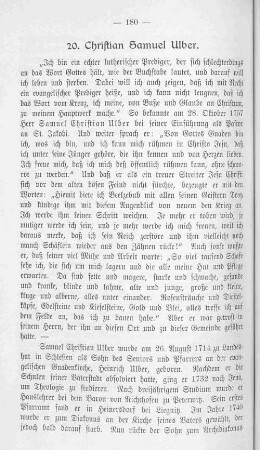 20. Christian Samuel Ulber.