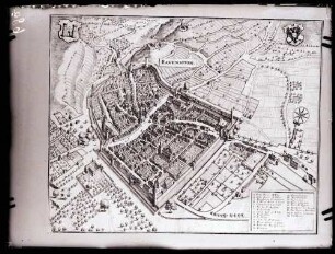 Stadt um 1620 nach Merian