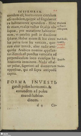 Forma Investigandi polos horizontis, & eorundem ad polos mundi habitudinem