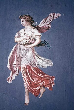 Schwebende,weibliche Figur, Genie