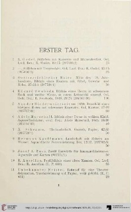 Erster Tag (Nr. 1-205)