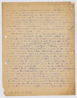 Brief von Franz Rosenzweig an Jakob Horovitz