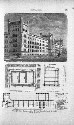 Fig. 142-145. Kasernement des 2. Garde-Ulanen-Regiments in Moabit