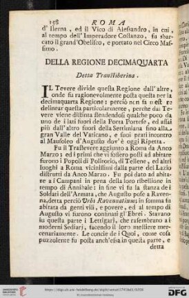 Della regione decimaquarta